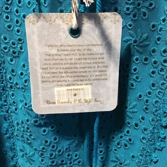 Matilda Jane fringe , tie top collar blouse, girls, extra small - Picture 8 of 8